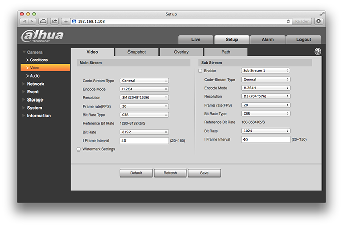 mac web component for ip cameras install