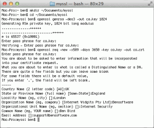 Setting Up SecuritySpy Over SSL | The Ben Software Blog