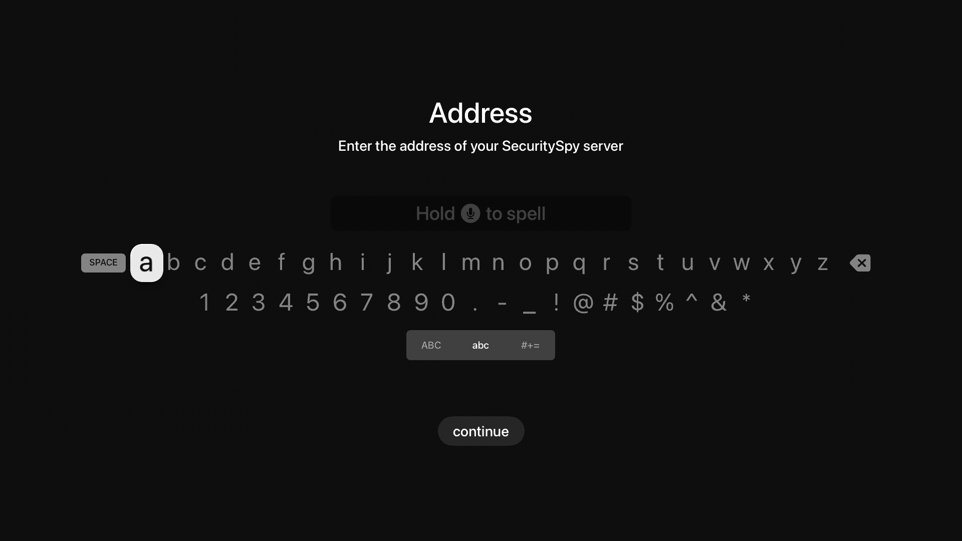 Enter an address, port, username and password to add a server manually